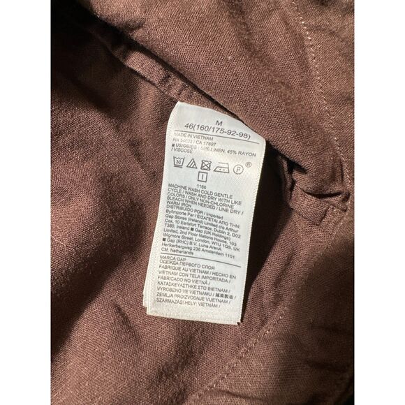 Gap Brown Button Up Sleeveless Top Size Medium - Picture 4 of 4